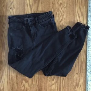 Black American eagle skinny jeans